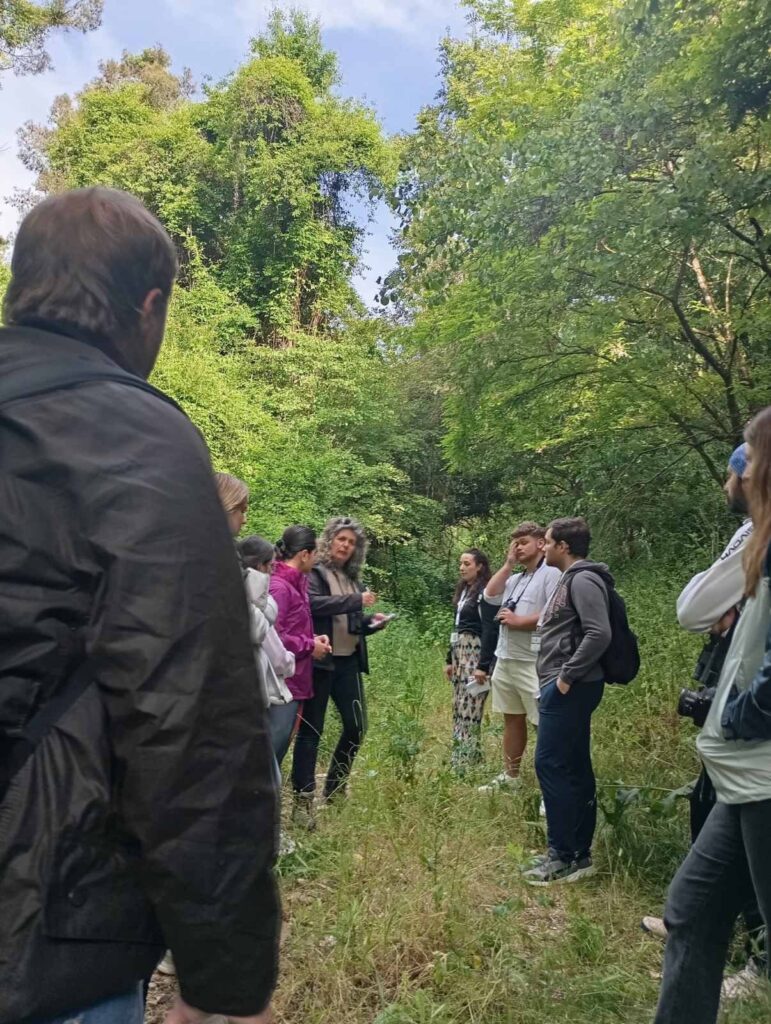 Together with American colleagues and students, teaching bird sounds in Ioannina; One-Health joint MSc programme
